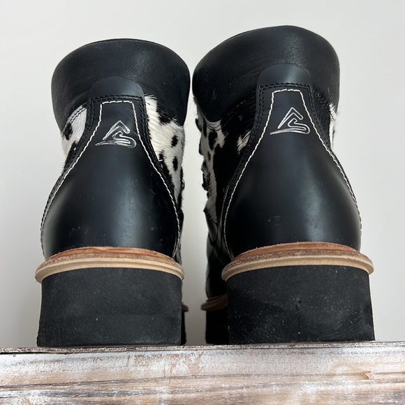 MONTE SPORT  “BRIGITTE“ White & Black Boots Size 37 - Picture 12 of 16